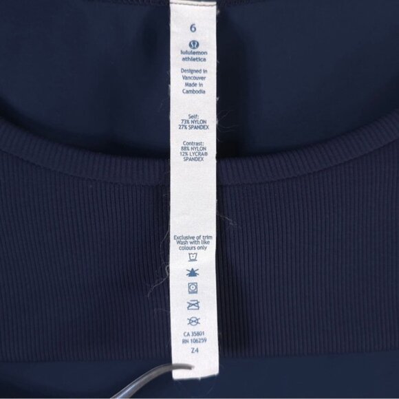 Lululemon Out of This World Long Sleeve Tech Inkwell Top Size 6 - Picture 8 of 10